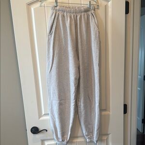Daily Drills Gray Joggers Elastic Waistband Relaxed Fit